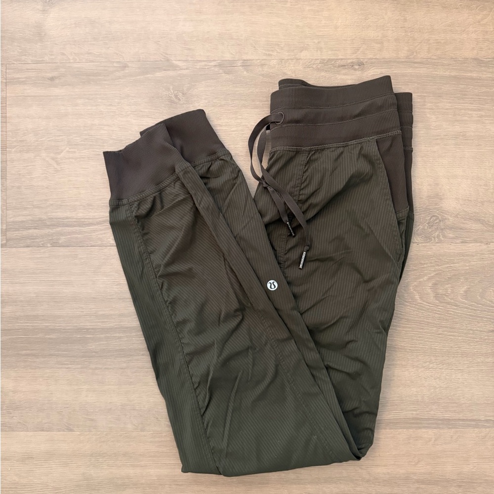 Lululemon Dance Studio Mid-Rise Jogger Pants, Olive Green, Size 4
